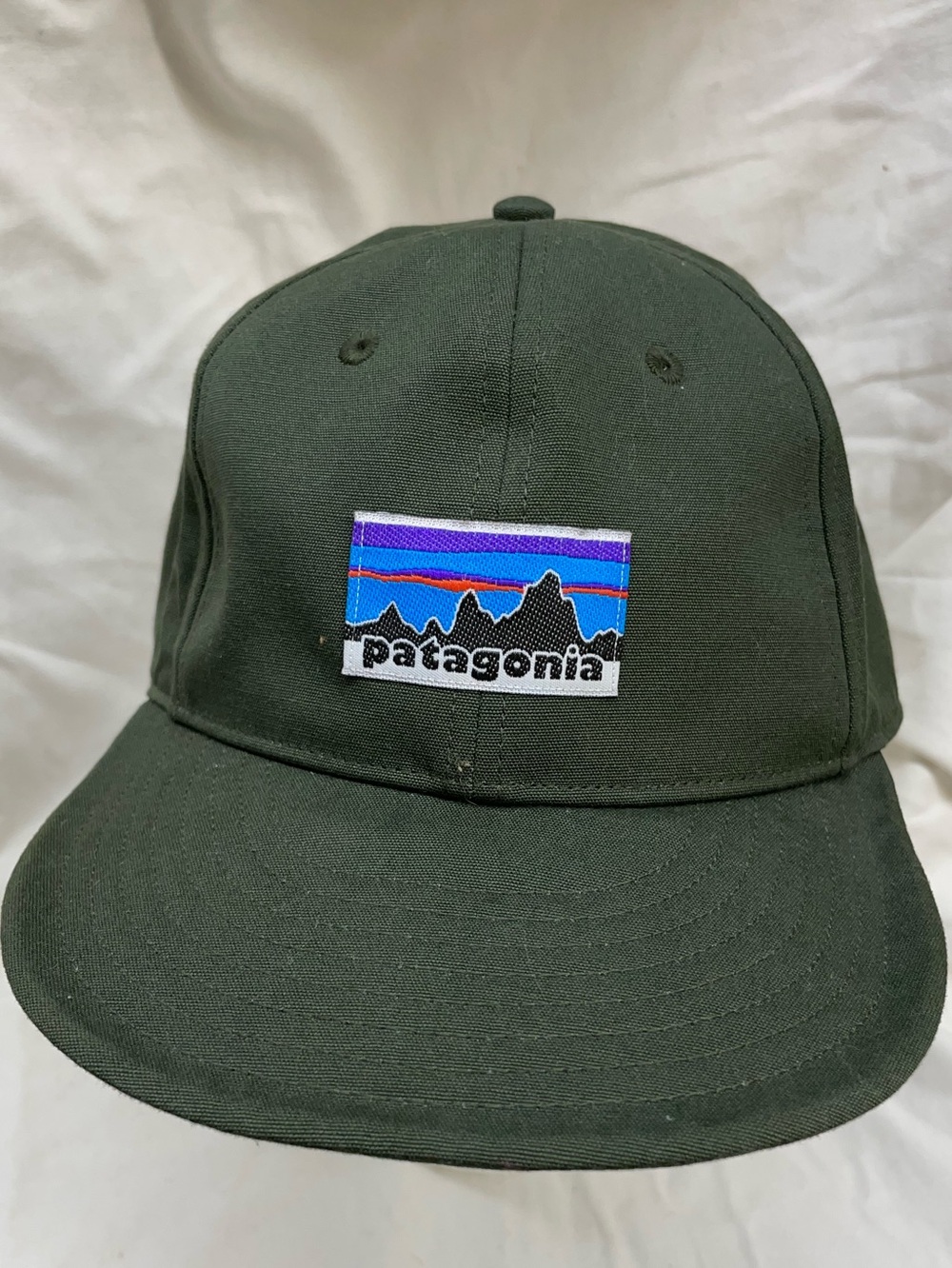 Patagonia Dark Olive Green Patch Logo adjustable Hat OSFM